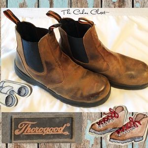 THOROGOOD Steel Toe Workboots Men’s Sz 12W Leather